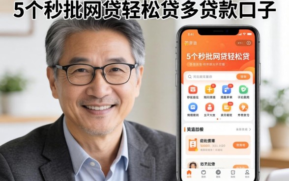 有没有50岁贷款的口子，详尽说明5个秒批网贷轻松贷的软件