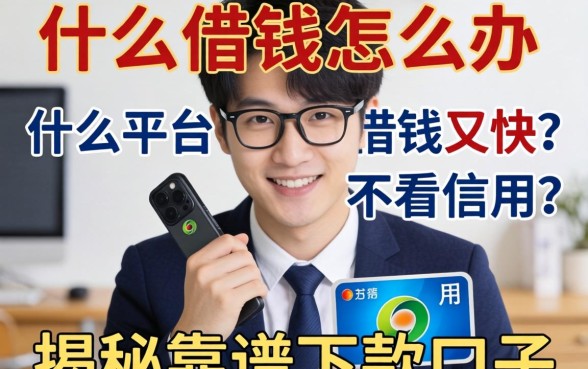 急需用钱怎么办?什么平台好借钱又快又不看信用?揭秘靠谱下款口子