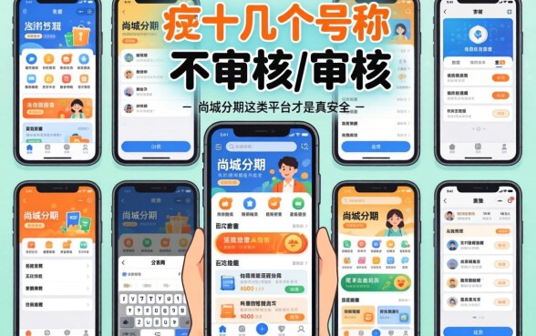 我试了十几个号称不审核的借款软件，结果发现尚城分期这类平台才是真安全