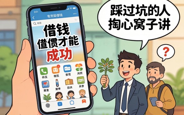 手机上怎样借钱才能成功?一个踩过坑的人掏心窝子讲几句