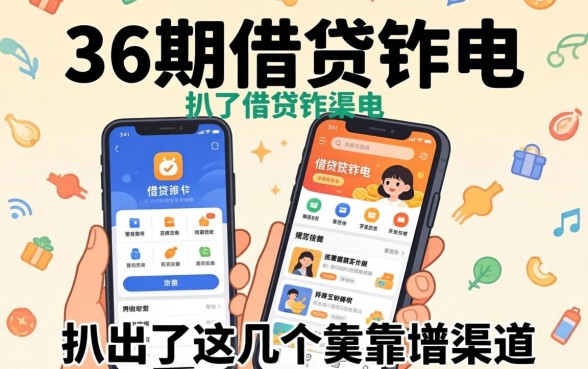 能分36期的借钱软件，我扒出了这几个靠谱渠道