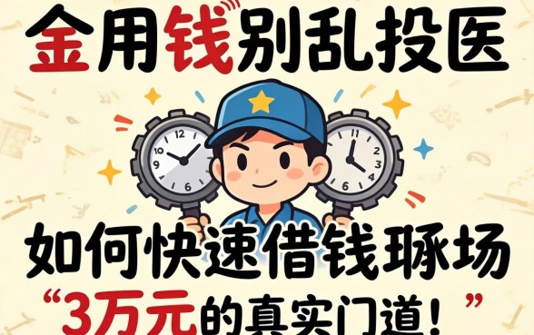 急用钱别乱投医：如何快速借钱3万元的真实门道