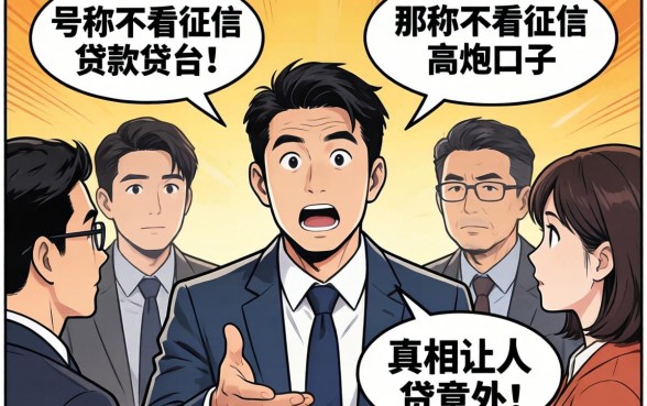 我试了一圈才发现，那些号称不看征信的贷款平台和高炮口子，真相让人意外