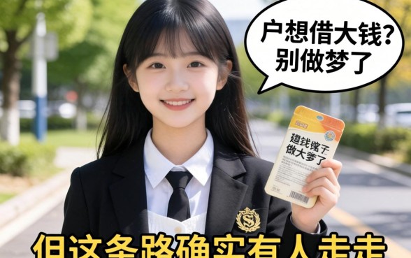 黑户想借大钱？别做梦了，但这条路确实有人走通过