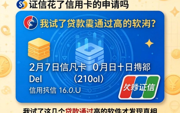 征信花了信用卡好申请吗,我试了这几个贷款通过高的软件才发现真相