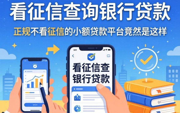 我试了几个不看征信查询银行贷款，发现正规不看征信的小额贷款平台竟然是这样
