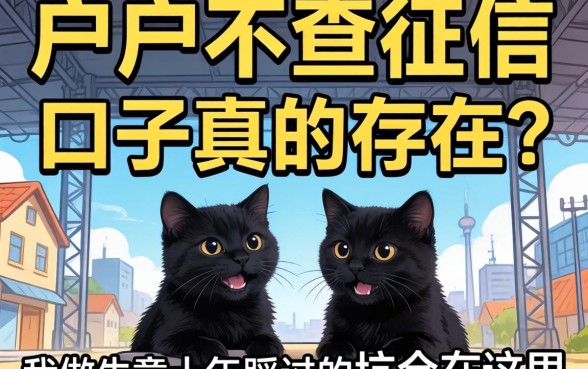 黑户不查征信的网贷口子真的存在?我做生意十年踩过的坑全在这里