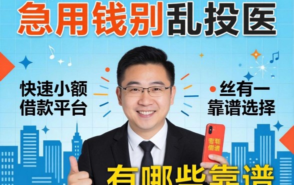 急用钱别乱投医，快速小额借款平台有哪些靠谱选择？