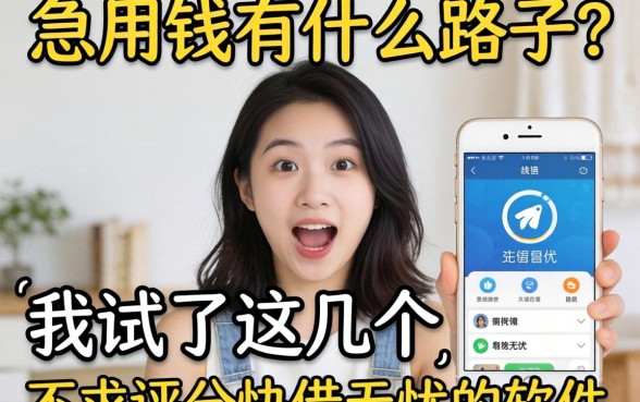 急用钱有什么路子?我试了这几个不求评分快借无忧的软件
