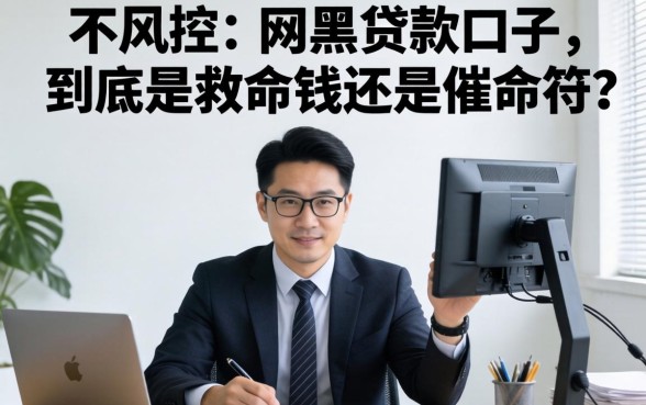 银行经理揭秘:不风控的网黑贷款口子,到底是救命钱还是催命符?