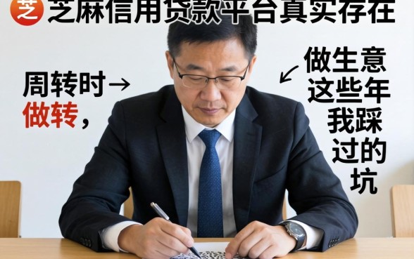 芝麻信用贷款平台真实存在吗?做生意周转这些年我踩过的坑