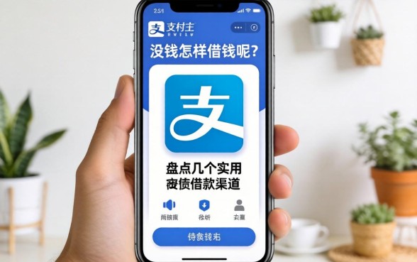 支付宝手机没钱怎样借钱呢？盘点几个实用的借款渠道