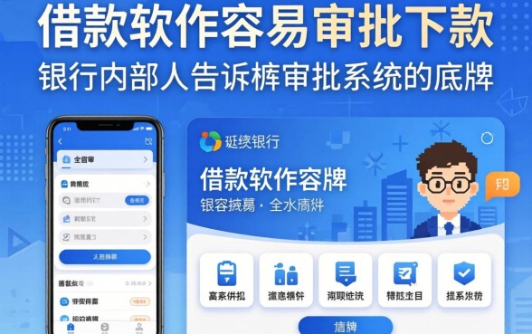 有什么借款软件容易审批下款？银行内部人告诉你审批系统的底牌