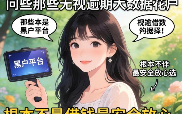 我试了一圈才发现,那些无视逾期大数据花户黑户的平台,根本不是借钱最安全放心的选择