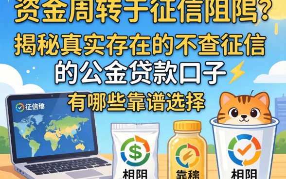 急需资金周转却因征信受阻？揭秘真实存在的不查征信的公积金贷款口子有哪些靠谱选择？