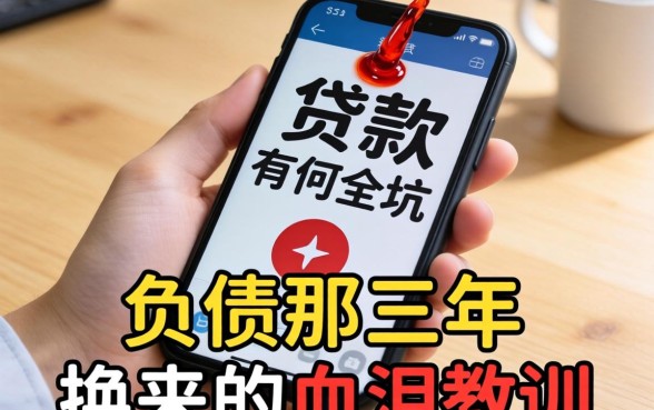 手机贷款有什么坑?我负债那三年换来的血泪教训