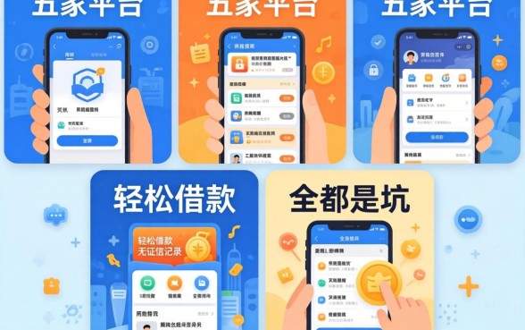 我试了五家平台，发现所谓的轻松借款无征信记录的软件全是坑