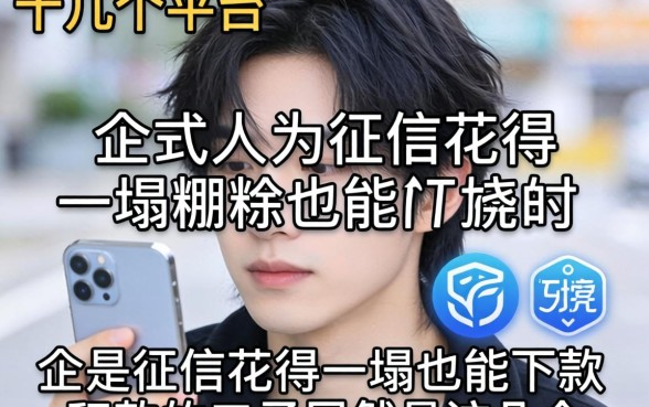 我试了十几个平台,发现征信花得一塌糊涂也能下款的口子居然是这几个