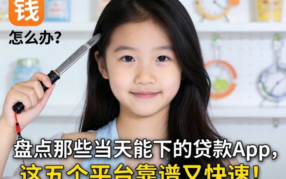 急需用钱怎么办？盘点那些当天能下的贷款app，这五个平台靠谱又快速！