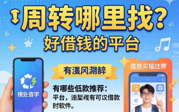 急需周转哪里找？好借钱的平台有哪些软件可以借款推荐