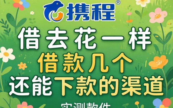 类似携程借去花一样的借款软件：实测几个还能下款的渠道