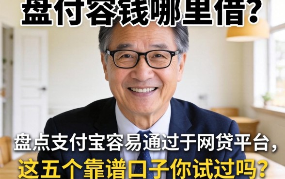 急需用钱哪里借？盘点支付宝容易通过的网贷平台，这五个靠谱口子你试过吗？