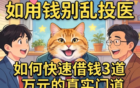 急用钱别乱投医：如何快速借钱3万元的真实门道