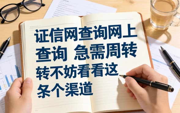征信网查询网上查询：急需周转不妨看看这几个渠道
