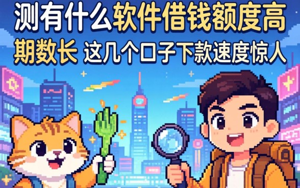 实测什么软件借钱额度高期数长，这几个口子下款速度惊人