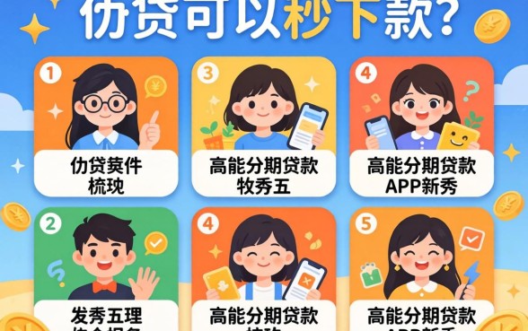 有什么小贷可以秒下款的软件，梳理五个高能分期贷款app新秀