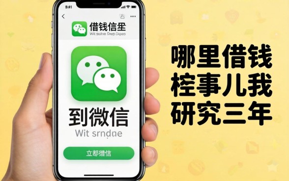 手机app哪里可以借钱到微信？这事儿我研究了三年