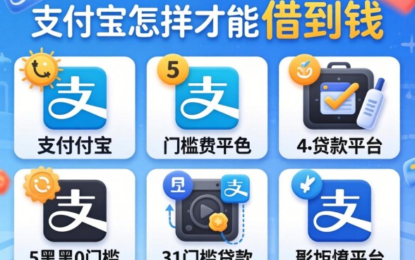 支付宝怎样才能借到钱，陈列5个黑户0门槛贷款平台