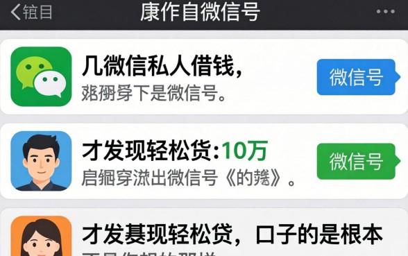 我试了几个微信私人借钱的微信号，才发现轻松贷10万的口子根本不是你想的那样