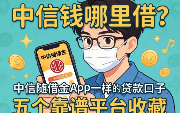 急需用钱哪里借？类似中信随借金app一样的贷款口子有哪些？这五个靠谱平台值得收藏