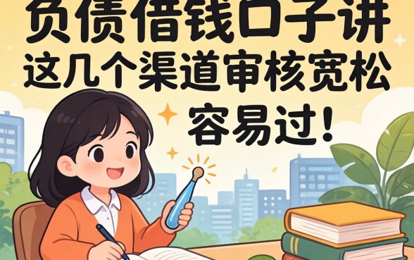 无视负债的借钱口子,这几个渠道审核宽松容易过
