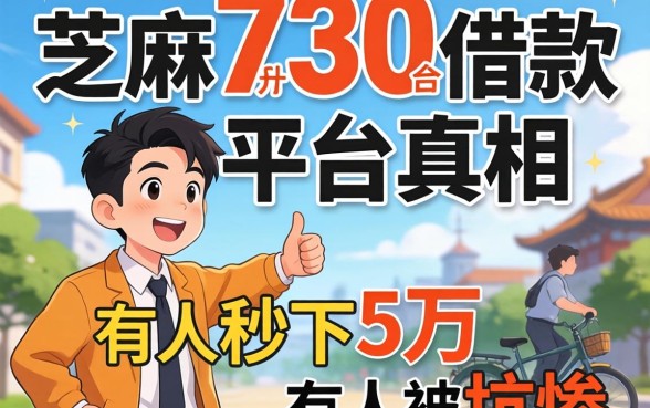 芝麻分730借款平台真相:有人秒下5万,有人被坑惨