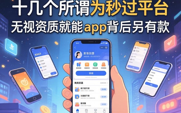 我试了十几个所谓的秒过平台，发现那些无视资质就能下款的app背后另有玄机