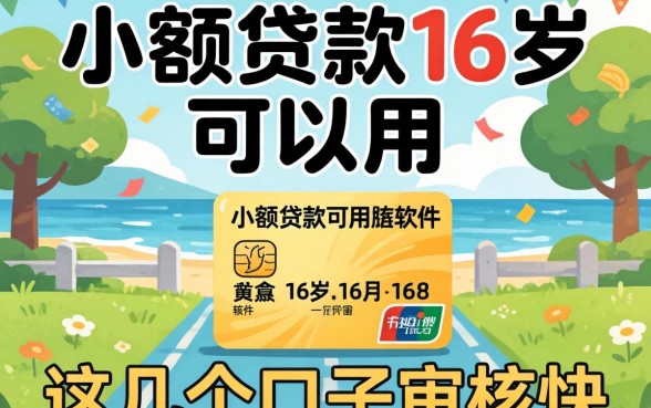 揭秘小额贷款16岁可以用的软件，这几个口子审核快