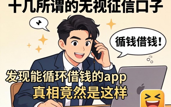 我试了十几个所谓的无视征信口子，发现能循环借钱的app真相竟然是这样