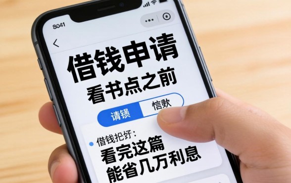 手机上的借钱申请书点之前，先看完这篇能省几万利息