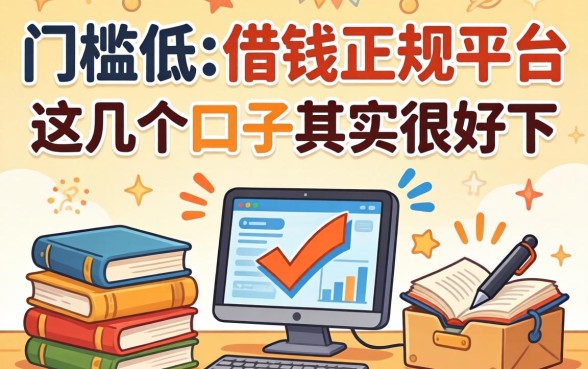 揭秘门槛低的借钱正规平台：这几个口子其实很好下