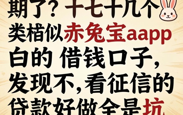 我试了十几个类似赤兔宝app的借钱口子，发现不看征信的贷款好做全是坑