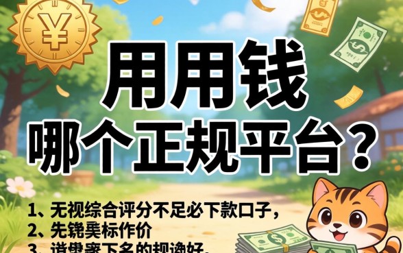 急用钱哪个正规平台好，详细阐述五个无视综合评分不足必下款口子