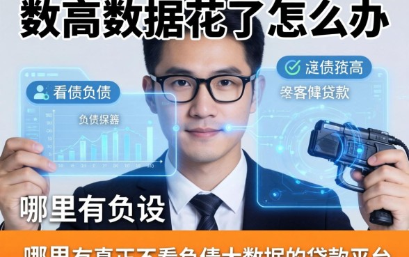 负债高大数据花了怎么办？哪里有真正不看负债大数据的贷款平台？