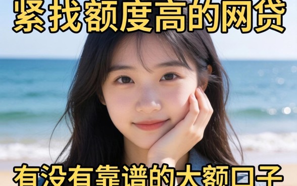 手头紧想找那种额度高的网贷，有没有靠谱的大额口子推荐？