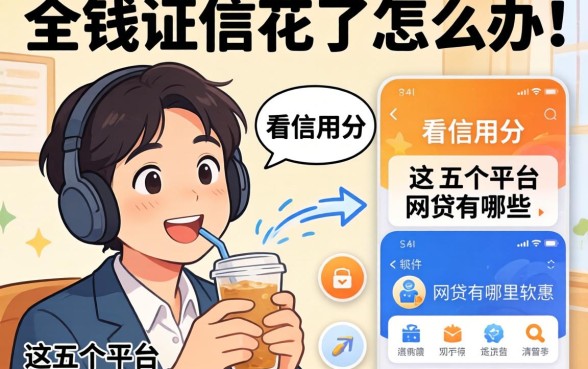 急需用钱征信花了怎么办?不看信用分的网贷有哪些软件?这五个平台或许能帮到你