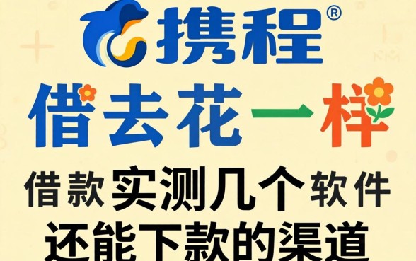 类似携程借去花一样的借款软件：实测几个还能下款的渠道