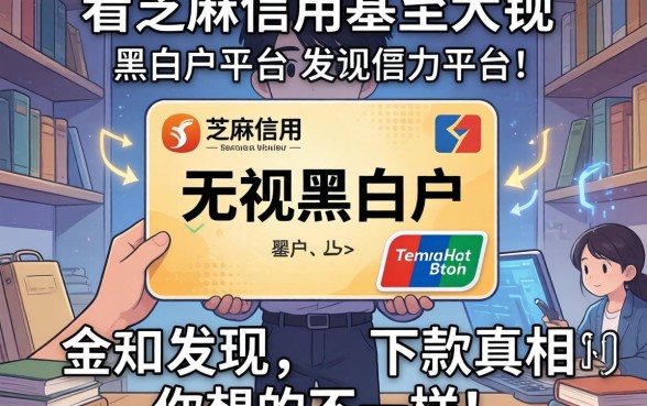 我试了那些看芝麻信用甚至无视黑白户的平台，发现下款真相和你想的不一样