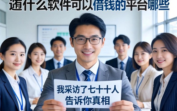 还有什么软件可以借钱的平台有哪些？我采访了几十个人，告诉你真相
