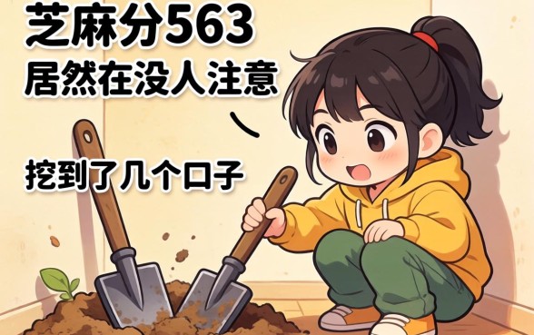 我芝麻分563，居然在没人注意的角落挖到了几个口子